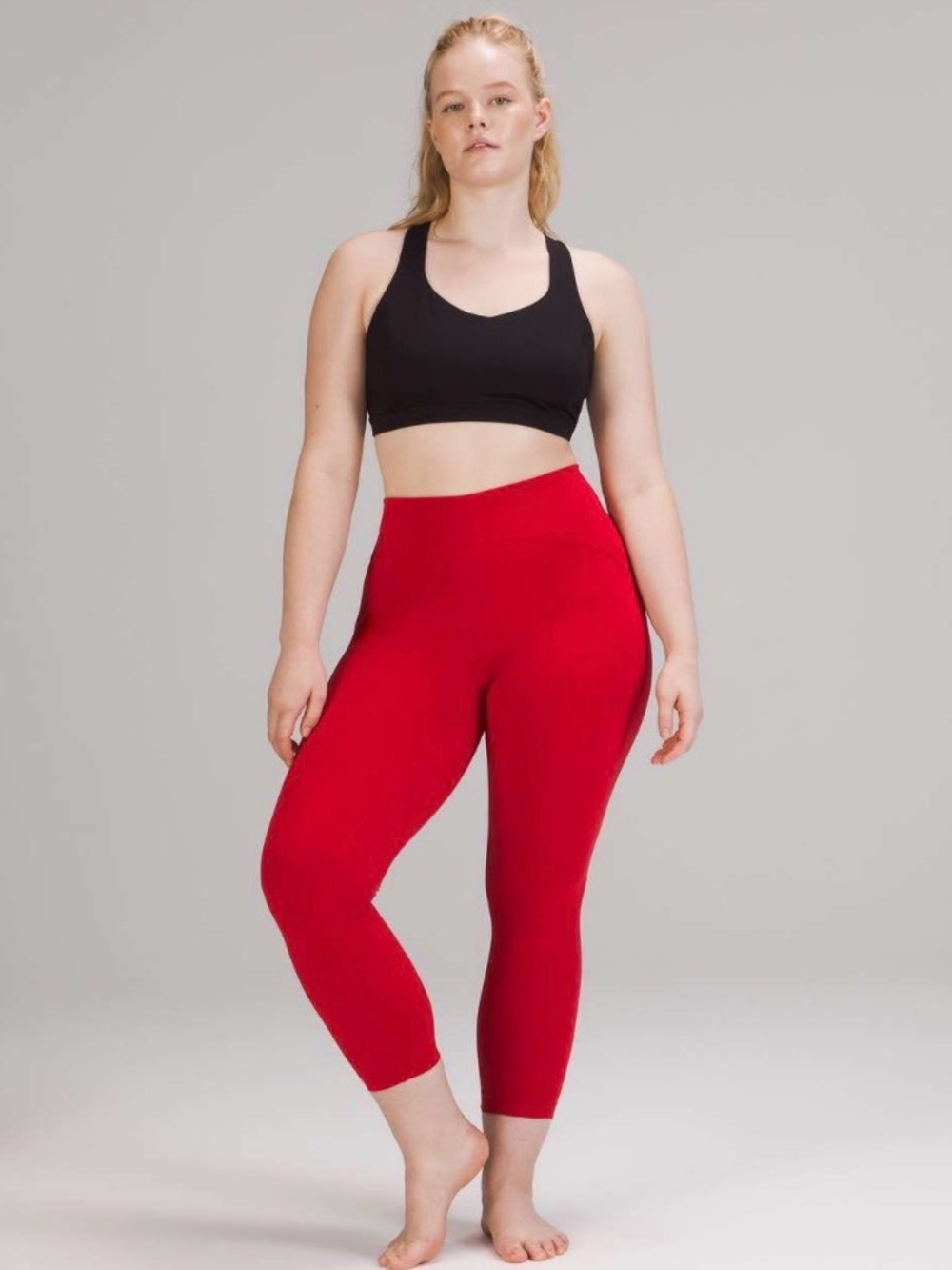 NWOT Lululemon Athletica true Red High-Rise 7/8 Leggings.
